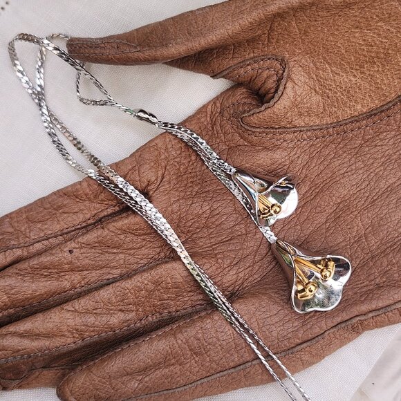 Vintage 1980's Avon Tulips Necklace - Picture 1 of 9